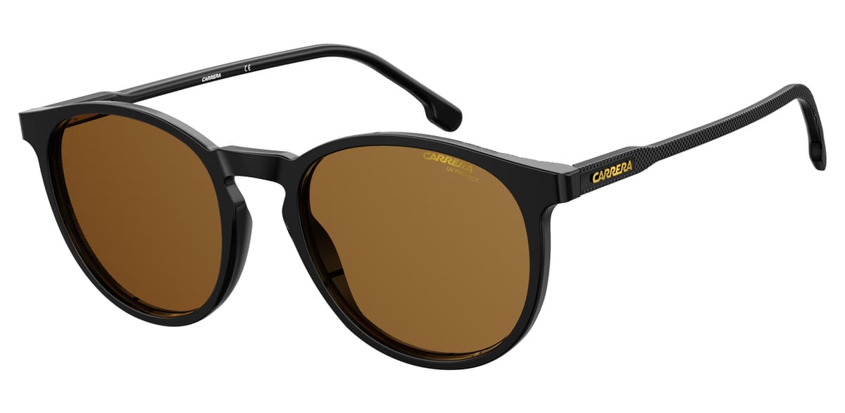 Carrera Sunglasses 230/S in Black Brown (R60), front three-quarter view