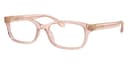 Coach Frame HC6233U in Transparent Dusty Rose 5668 (5668), front three-quarter view
