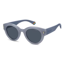 Polaroid Sunglasses PLD 6240/S/X in AZURE, three quarter view