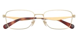 Coach Frame HC5204 in Satin Light Gold 9005 (9005), straight front view