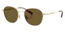 Coach Sunglasses HC7191 in Shiny Light Gold / Olive Solid 900573 (900573), front three-quarter view