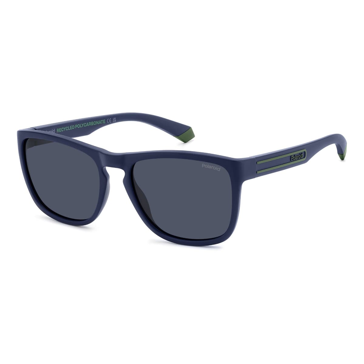 Polaroid Sunglasses PLD 2161/S in MATT BLUE, three quarter view