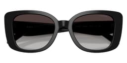 Coach Sunglasses HC8450U in Black / Gray Gradient 50028G (50028G), straight front view