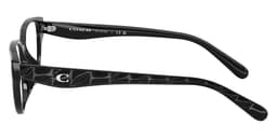 Coach Frame HC6279D in Black (5002), side profile view