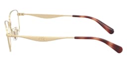 Coach Frame HC5204 in Satin Light Gold 9005 (9005), side profile view