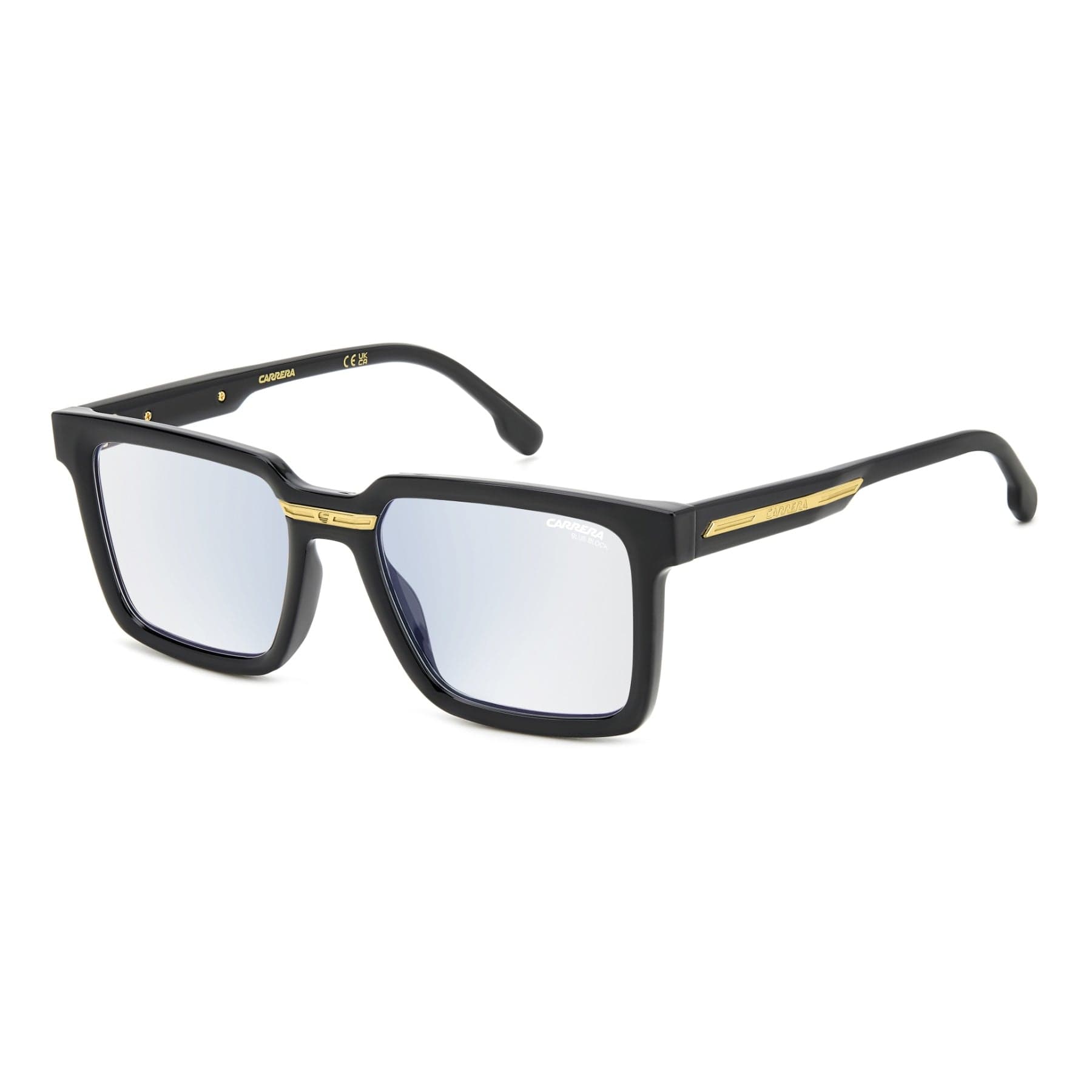 Carrera Sunglasses VICTORY C 02/BB in BLACK GOLD, three quarter view