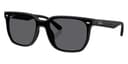 Ray-Ban Sunglasses RB4466D in Matte Black / Polarized Gray (601S81), front three-quarter view