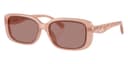 Coach Sunglasses HC8444D in Milky Pink / Light Brown Solid (591473), front three-quarter view