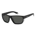 Polaroid Sunglasses PLD 7057/S in MATTE BLACK, three quarter view