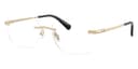 Coach Frame HC5206D in Shiny Light Gold 9005 (9005), front three-quarter view