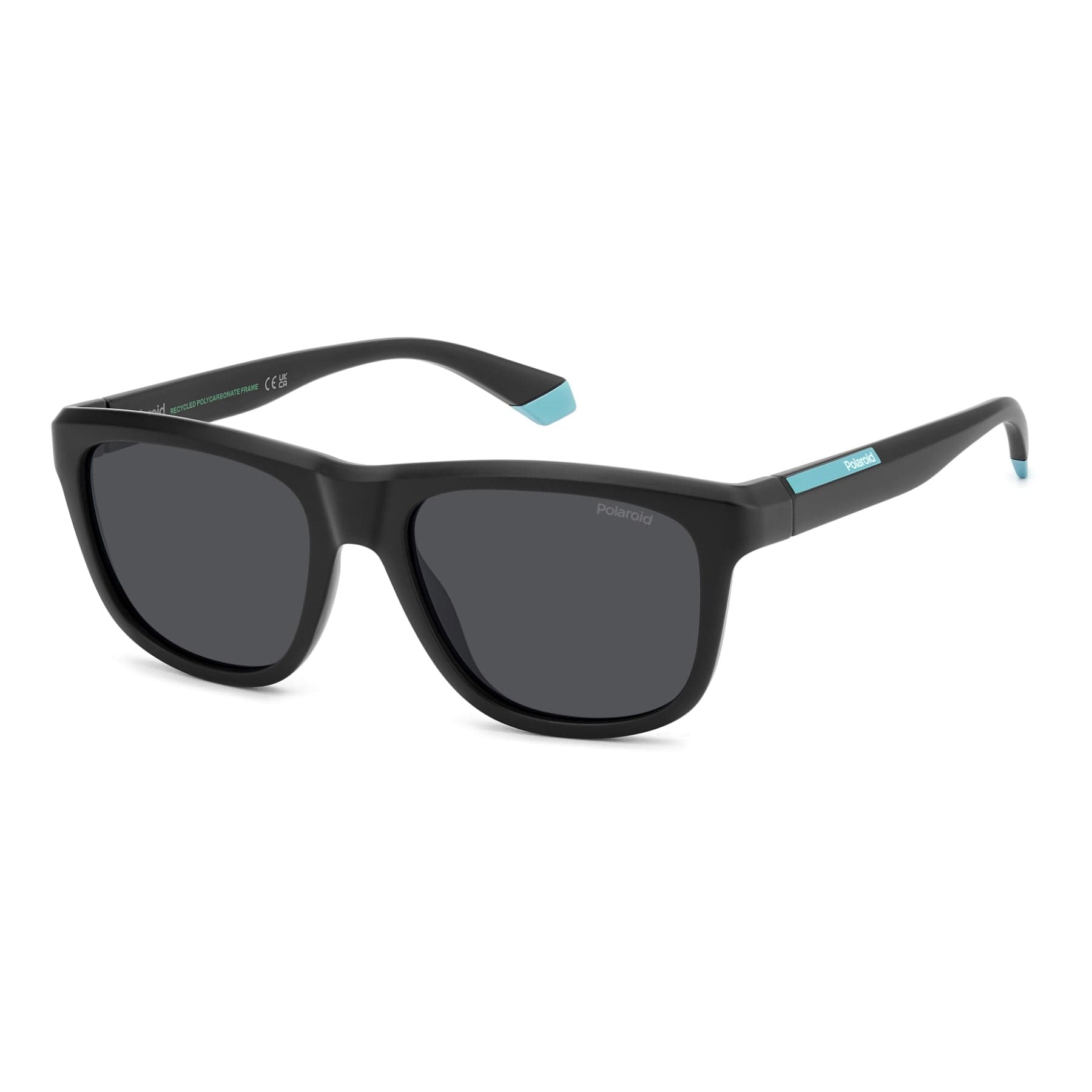 Polaroid Sunglasses PLD 2163/S in MATTE BLACK, three quarter view