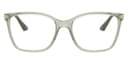 Vogue Eyewear Frame VO5654 in Transparent Green/Full Military Green (3022), straight front view