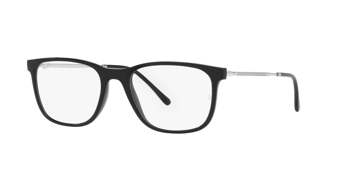 Ray-Ban Frame 7244 in Black (2000), front three-quarter view