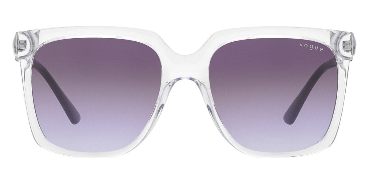 Vogue Eyewear Frame VO5476SB in Transparent / Violet Gradient Gray (W7454Q), straight front view