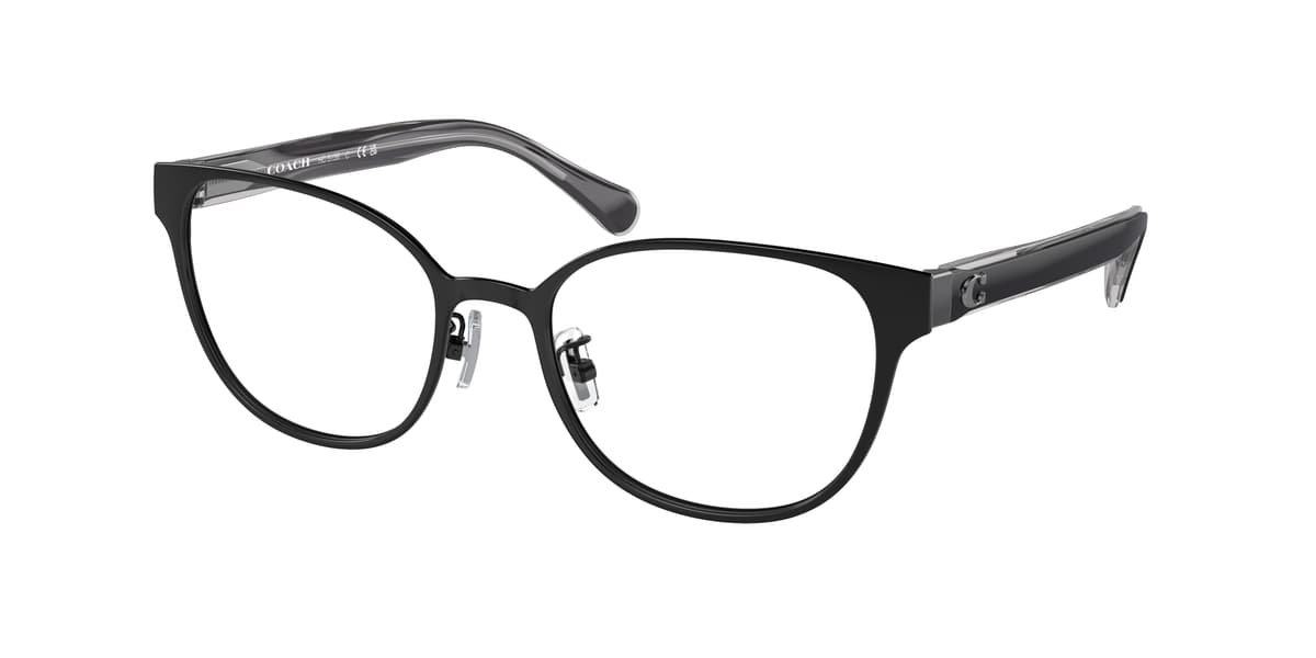 Coach Frame HC5156 in Shiny Black (9393), front three-quarter view