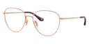 Coach Frame HC5192 in Shiny Rose Gold (9407), front three-quarter view