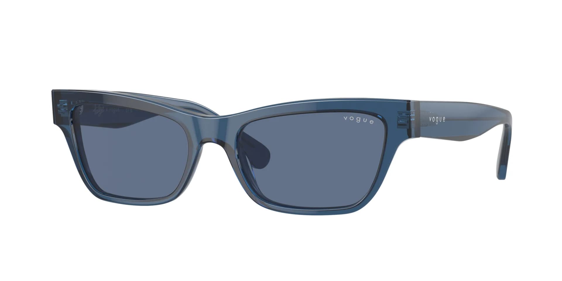 Vogue Eyewear Sunglasses VO5514S in Transparent Dark Blue (3046), front three-quarter view