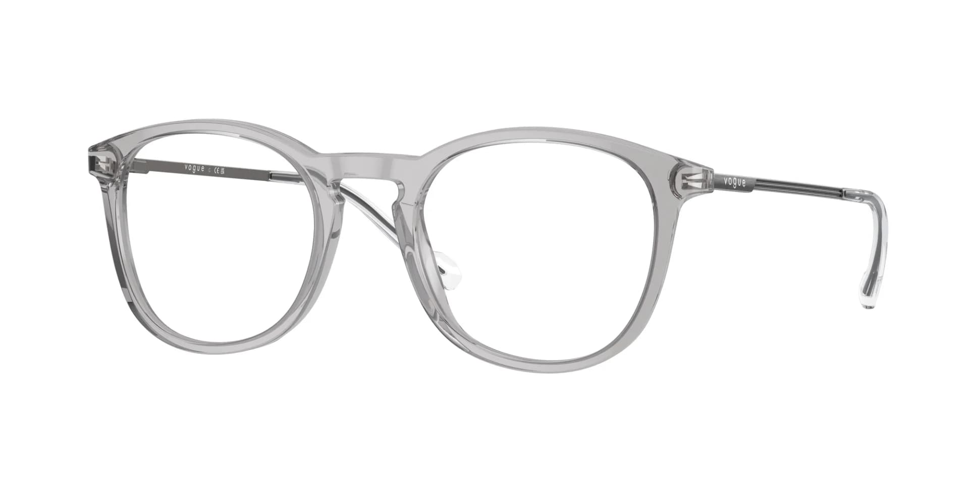 Vogue Eyewear Frame VO5549I in Transparent Grey (2820), front three-quarter view