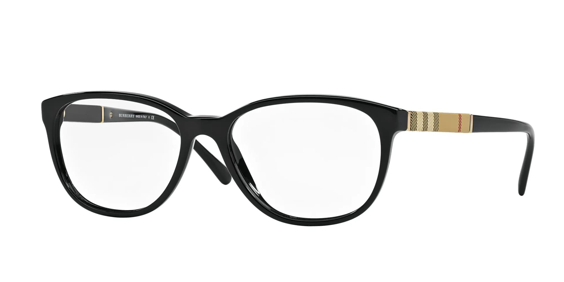 Burberry Frame BE2172 in Black (3001), front three-quarter view