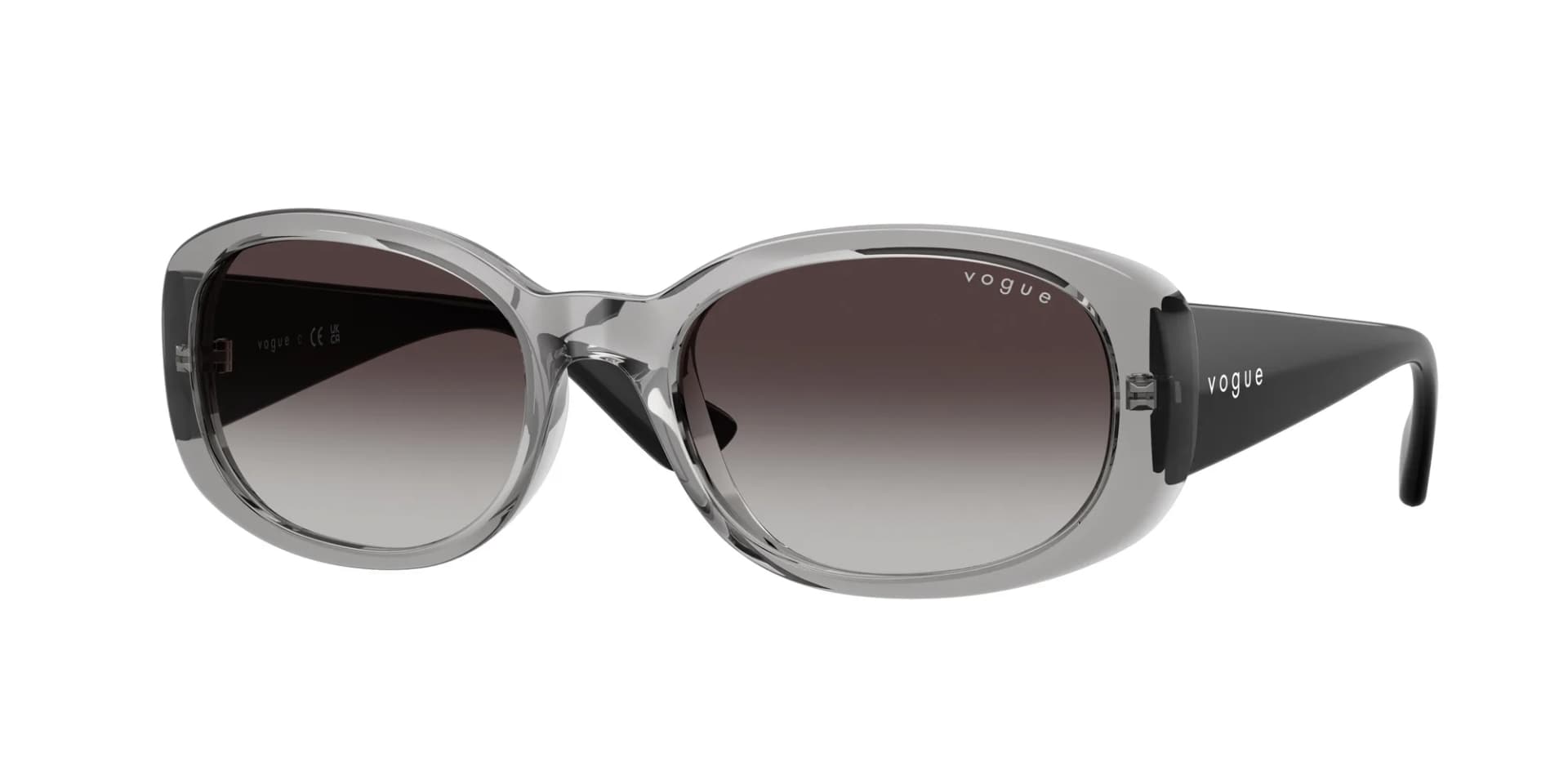 Vogue Eyewear Frame VO5663SI in Transparent Stone (32498G), front three-quarter view