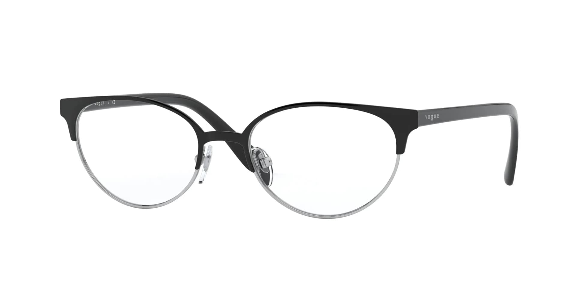 Vogue Eyewear Frame VO4160 in Top Black/Silver (352), front three-quarter view