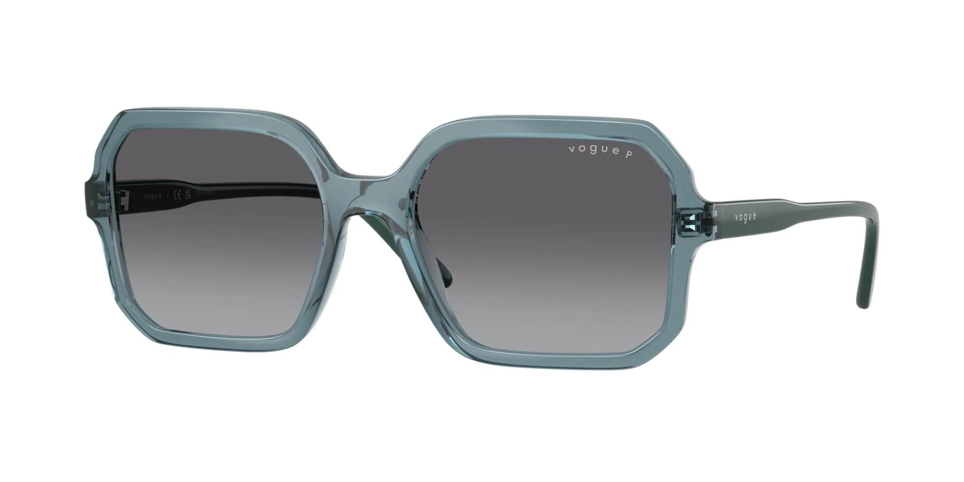 Vogue Eyewear Sunglasses VO5696S in Transparent Light Blue (3285), front three-quarter view