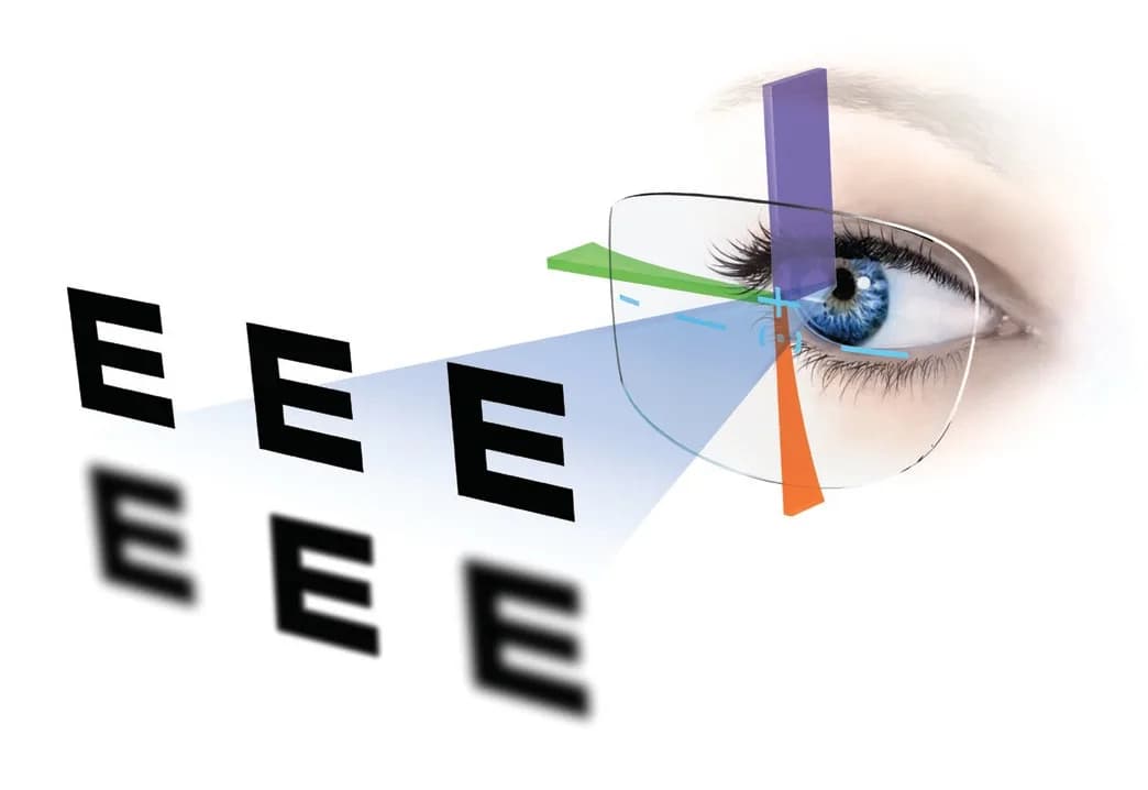 ZEISS Single Vision Individual PhotoFusion X Lenses, ZEISS illustration of the vertex, wrap and pantoscopic-tilt parameters used to personalise an Individual single vision lens