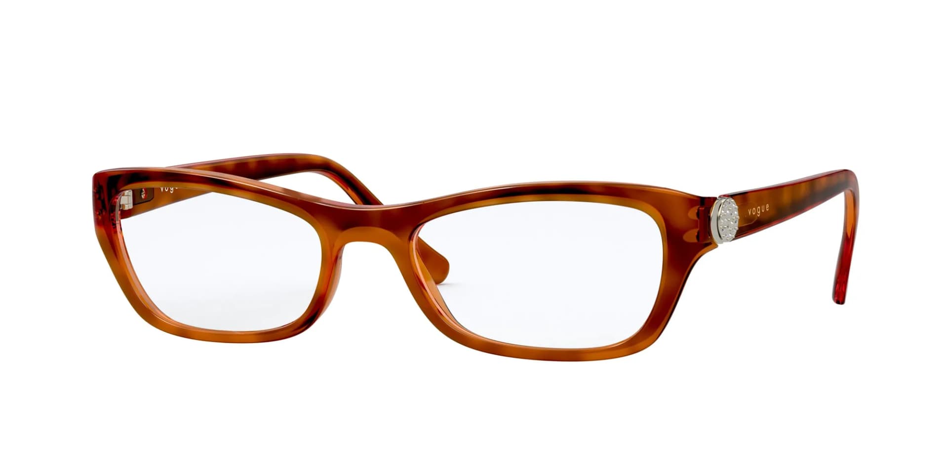 Vogue Eyewear Frame VO5306B in Yellow Havana (2793), front three-quarter view