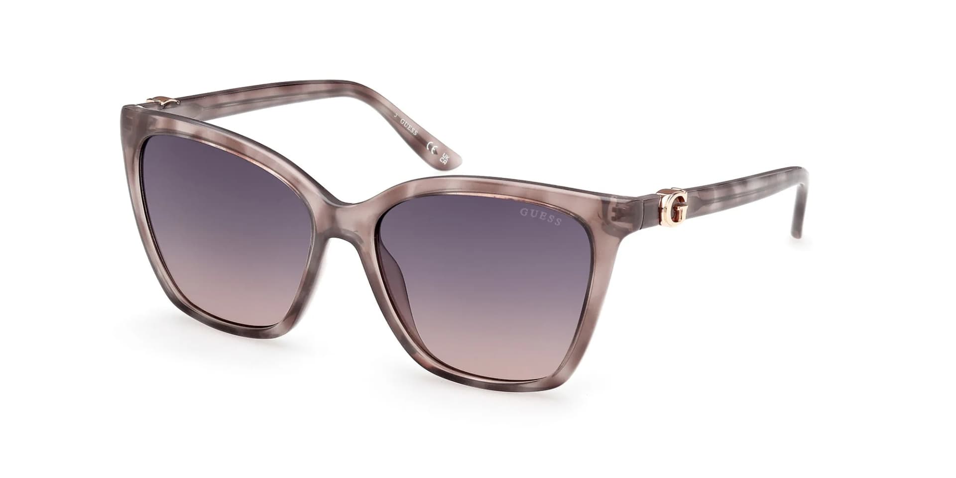Guess GU00191 sunglasses in 20B Grey Havana, front three-quarter view
