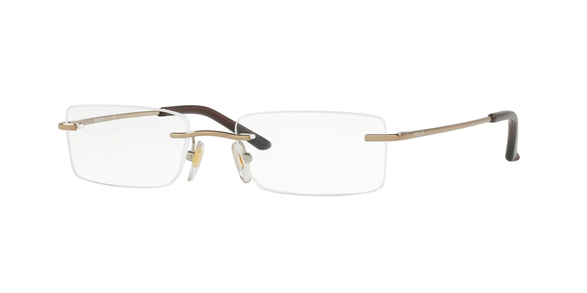 Vogue Eyewear Frame VO3851I in Pale Gold (848), front three-quarter view