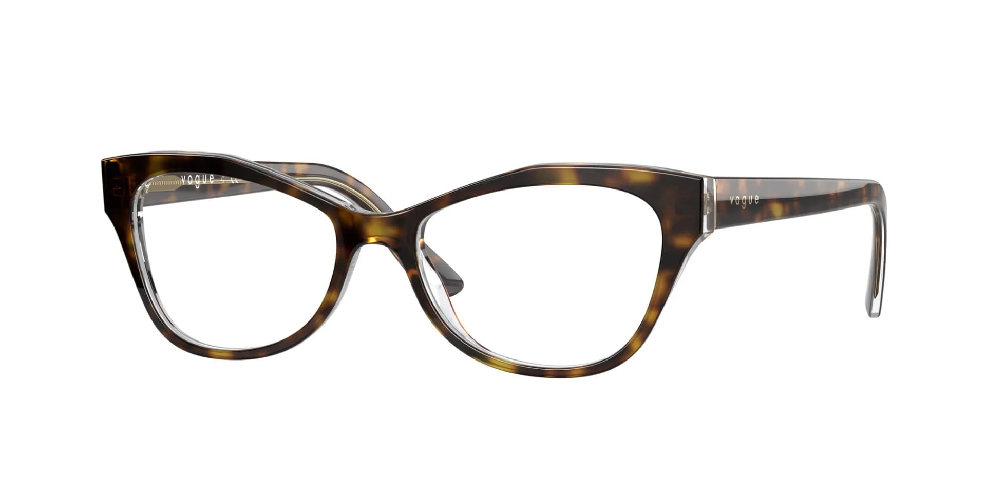 Vogue Eyewear Frame VO5359 in Top Havana on Crystal (1916), front three-quarter view