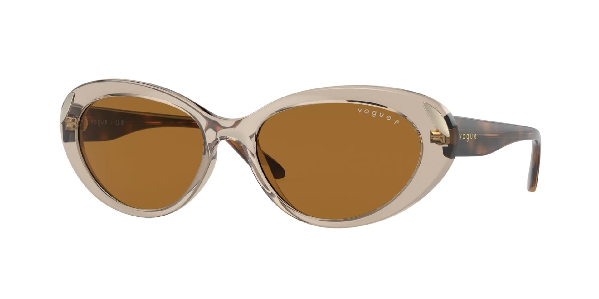 Vogue Eyewear Sunglasses VO5456S in Transparent Caramel (2990), front three-quarter view
