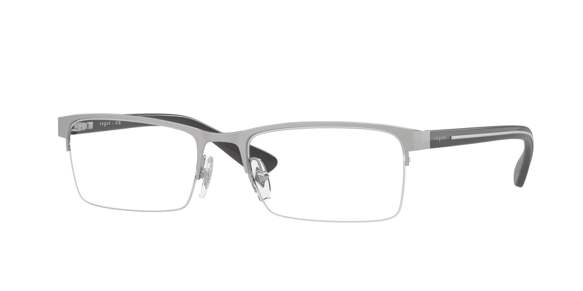 Vogue Eyewear Frame VO4295I in Matte Silver (323S), front three-quarter view