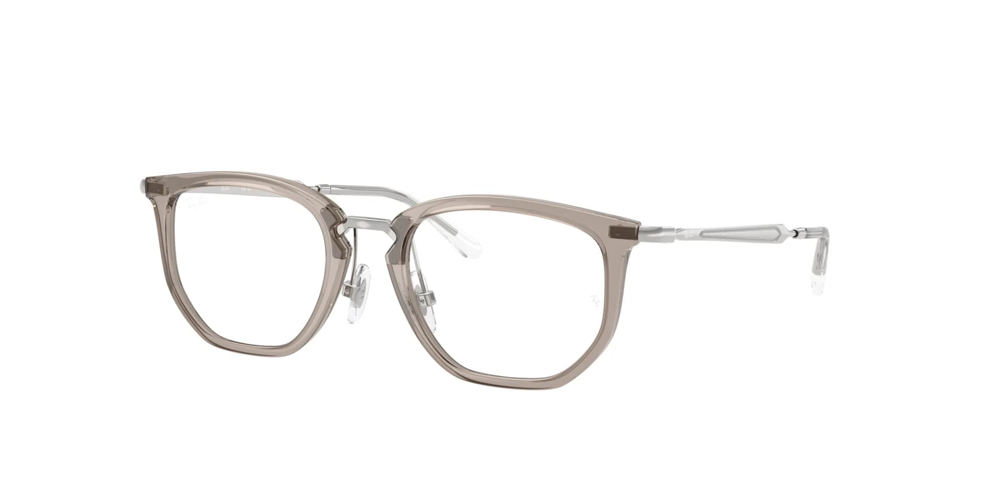 Ray-Ban Frame RY9085V in Grey / Transparent (7519), front three-quarter view