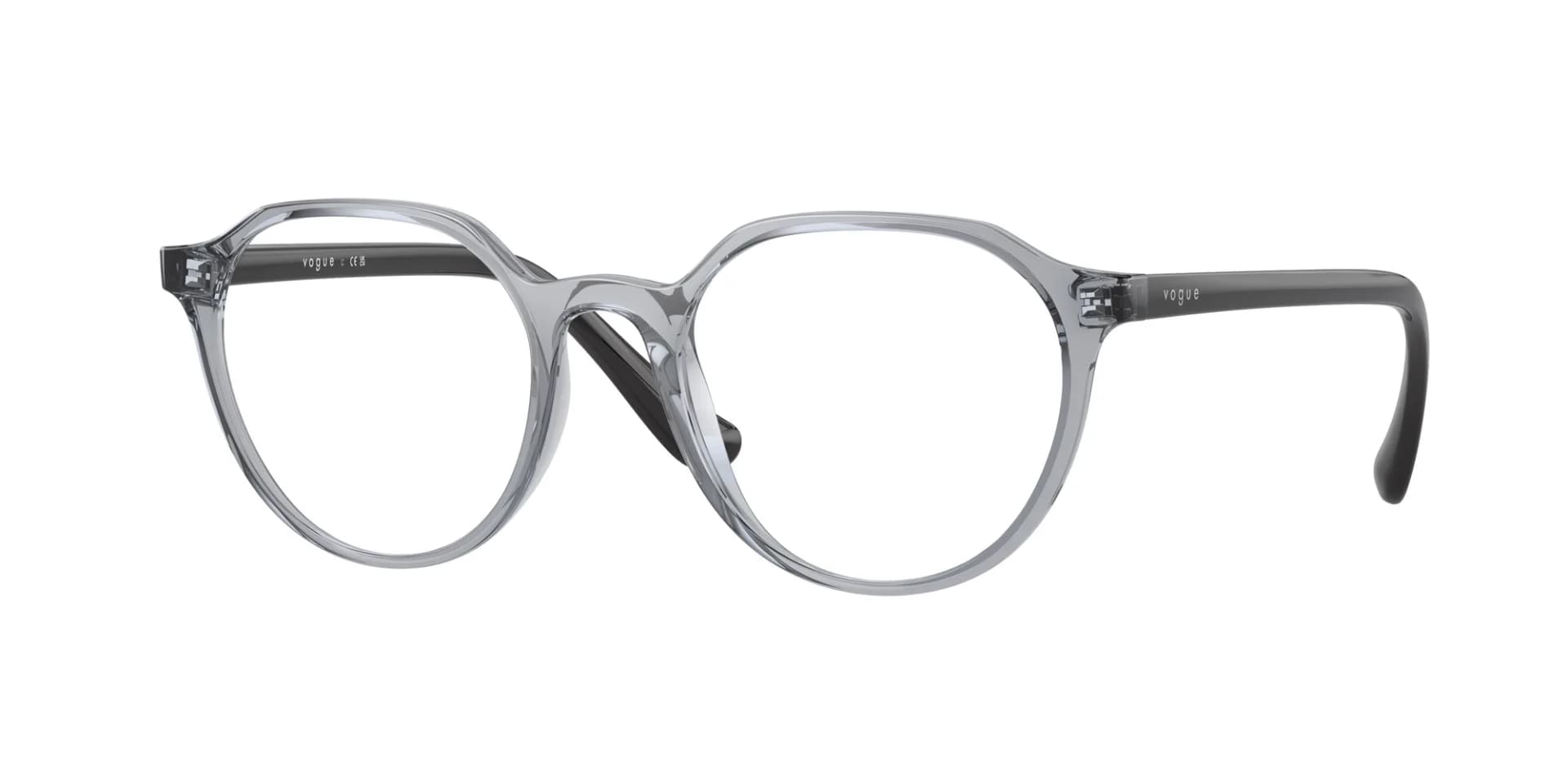 Vogue Eyewear Frame VO5546I in Transparent Grey (2903), front three-quarter view