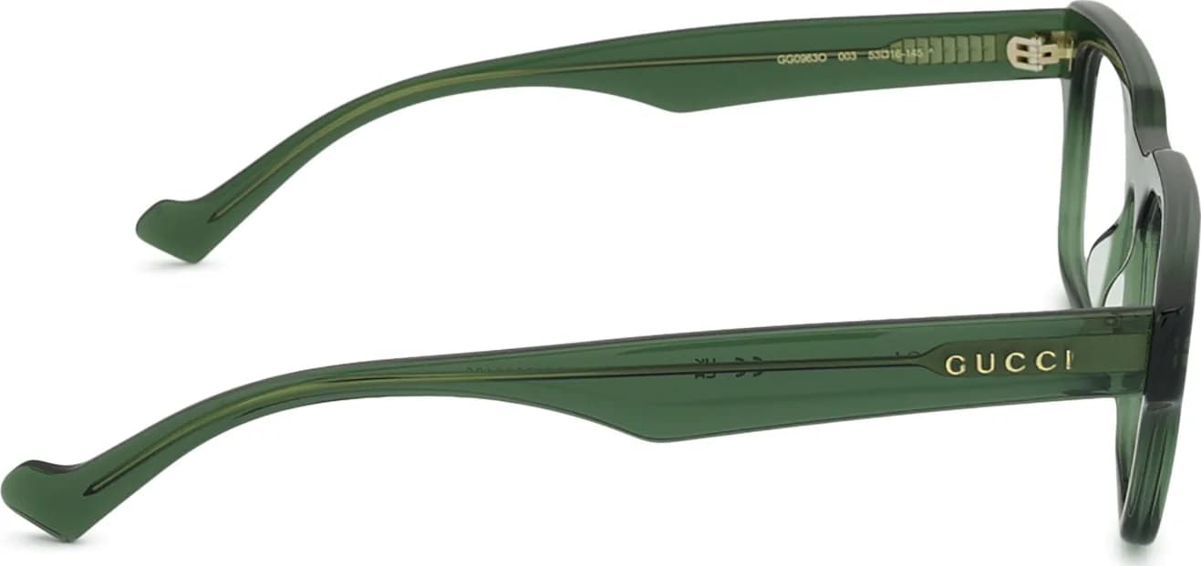 Gucci Frame 963O in Green (003), viewed from behind