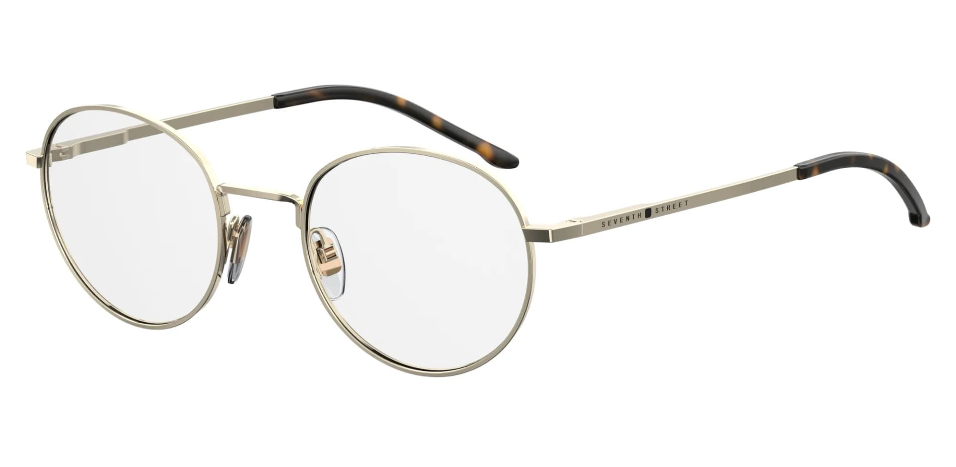 Seventh Street Frame 7A 003 in Light Gold (3YG), front three-quarter view