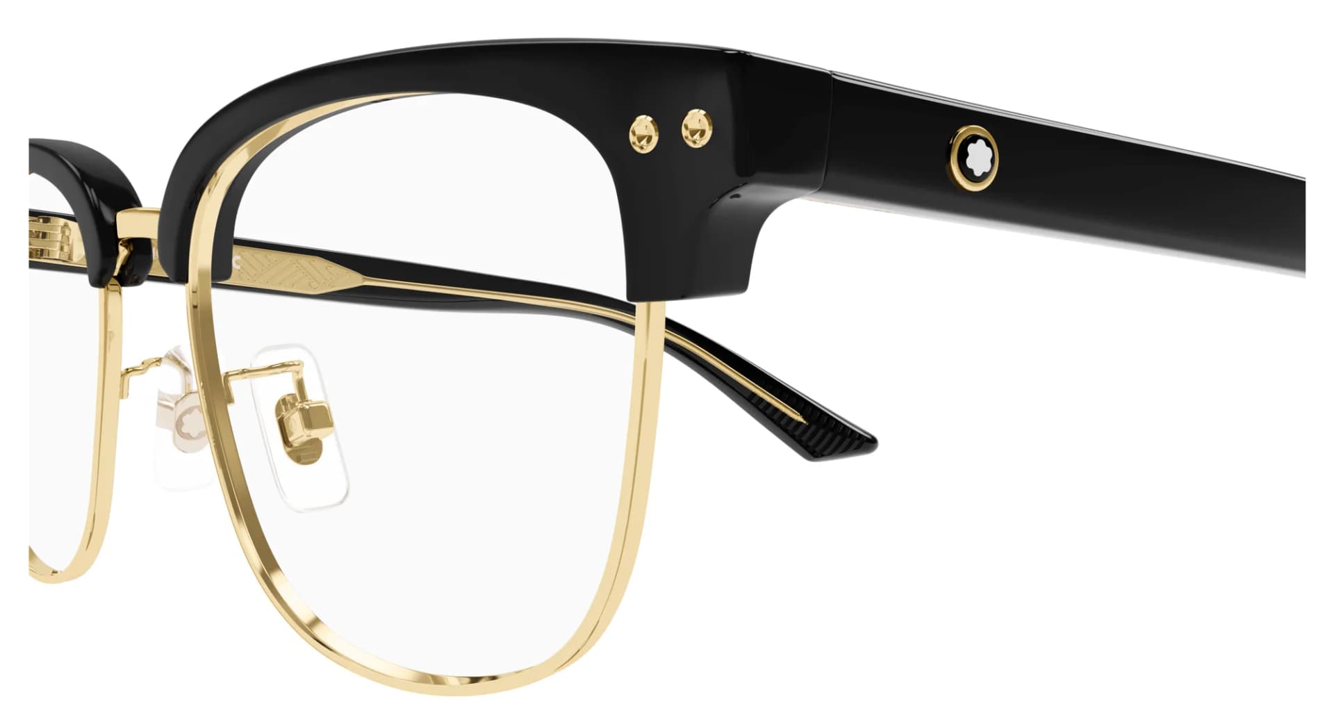 Mont Blanc MB0259OK eyeglasses in Black (005), detail view