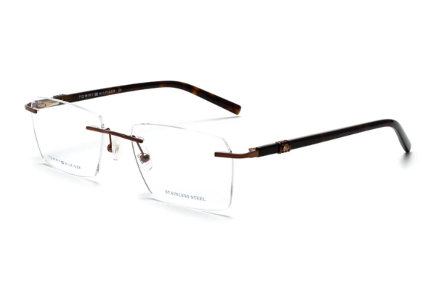 Tommy Hilfiger Frame 6227 in Brown (C3), front three-quarter view
