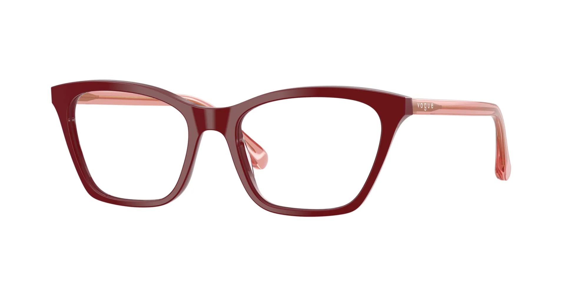 Vogue Eyewear Frame VO5662I in Full Bordeaux (3248), front three-quarter view