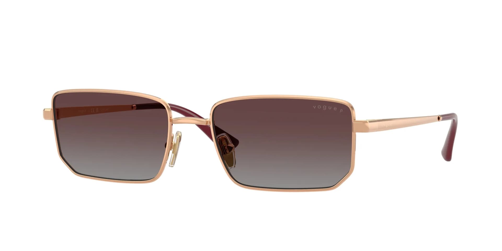 Vogue Eyewear Sunglasses VO4352S in Rose Gold (5152), front three-quarter view