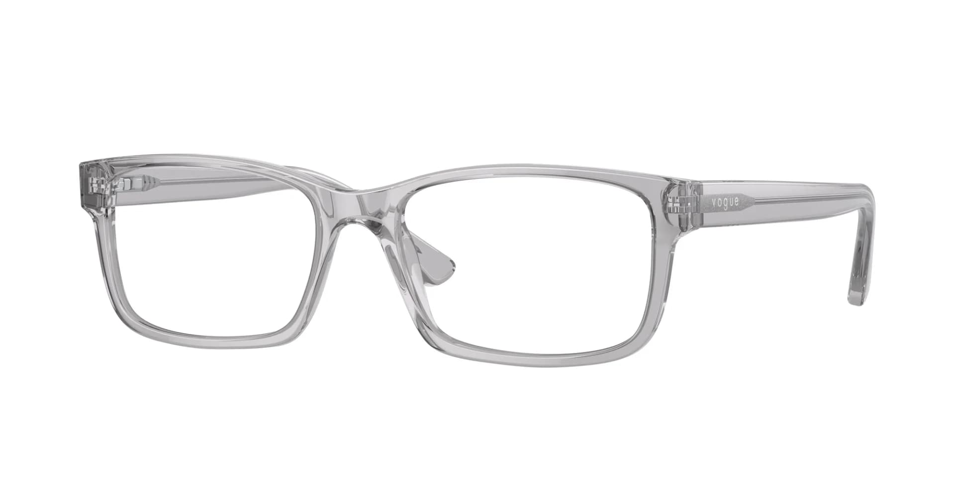 Vogue Eyewear Frame VO5013I in Transparent Grey (2820), front three-quarter view