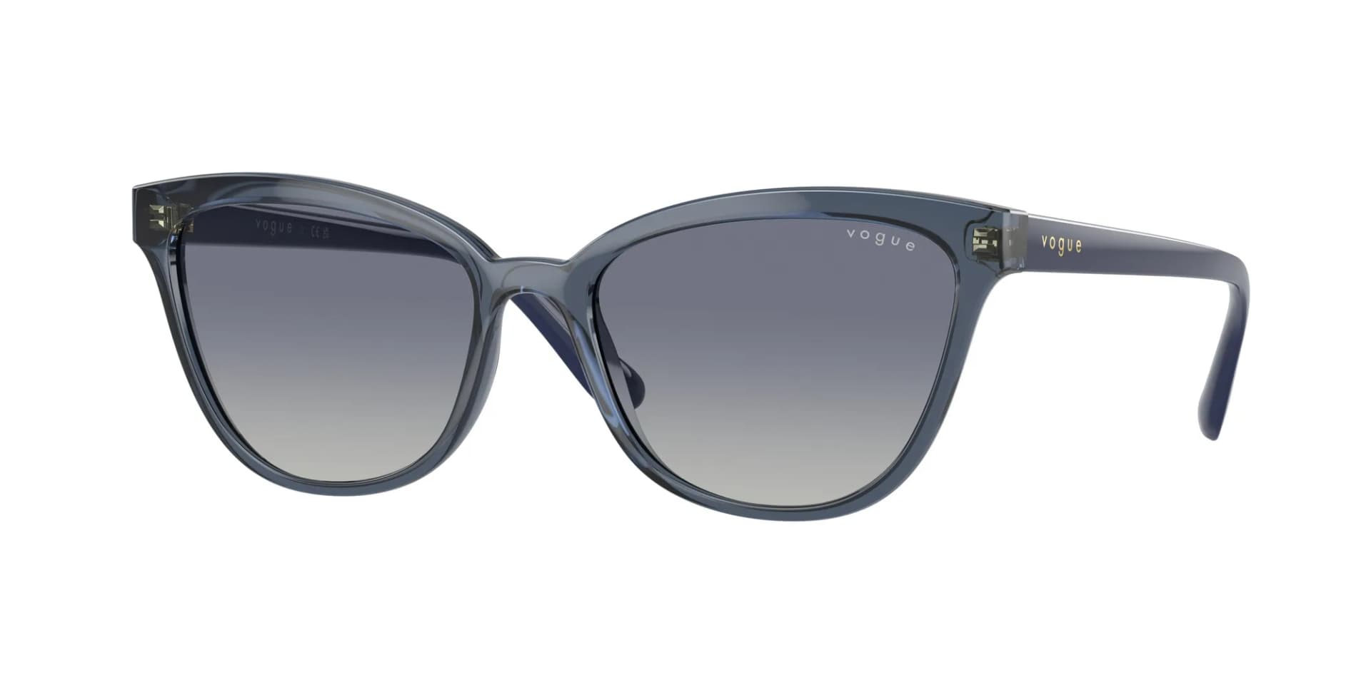 Vogue Eyewear Frame VO5496SI in Transparent Dark Blue (27644L), front three-quarter view