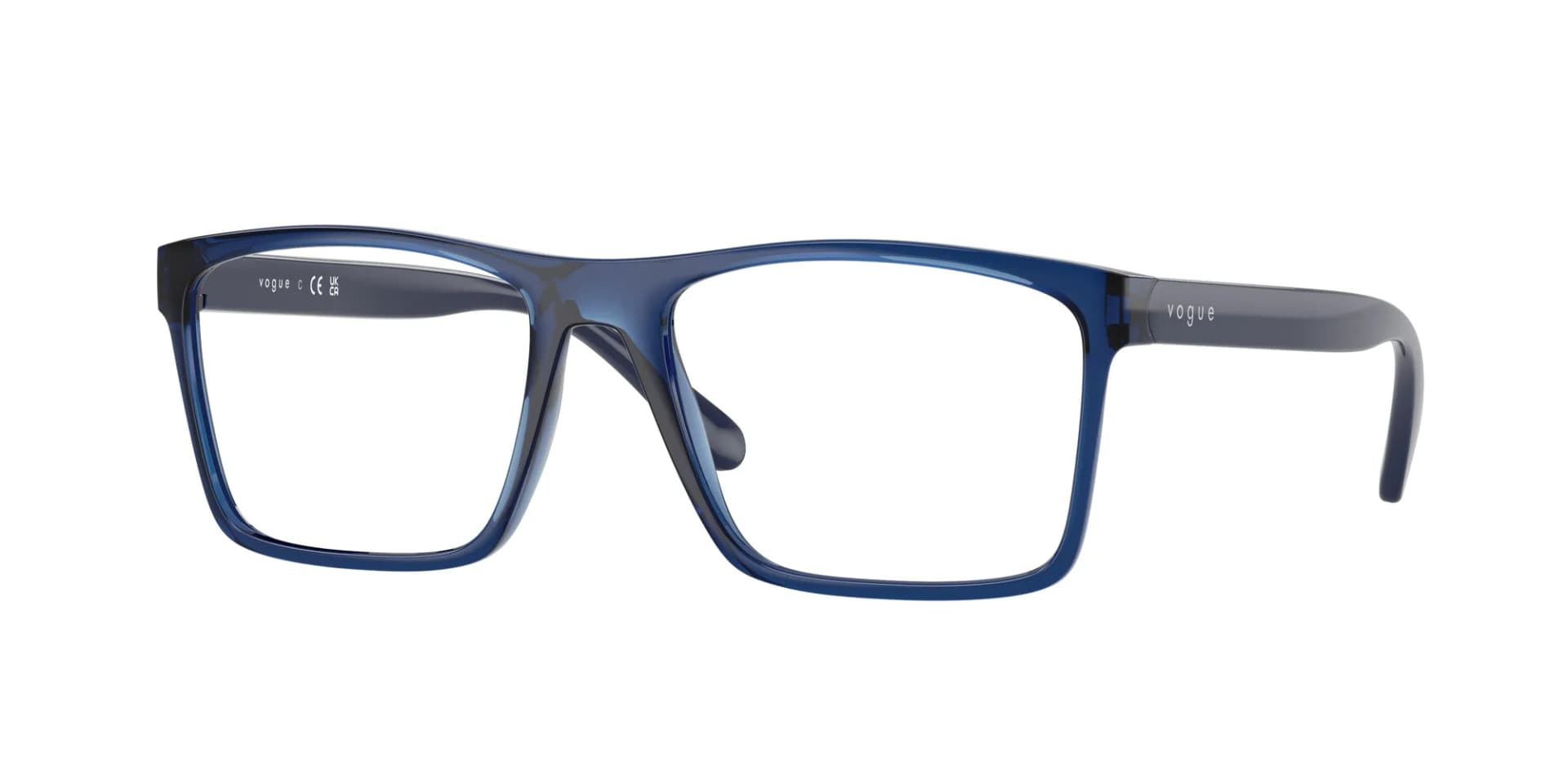 Vogue Eyewear Frame VO5645I in Transparent Blue (2760), front three-quarter view