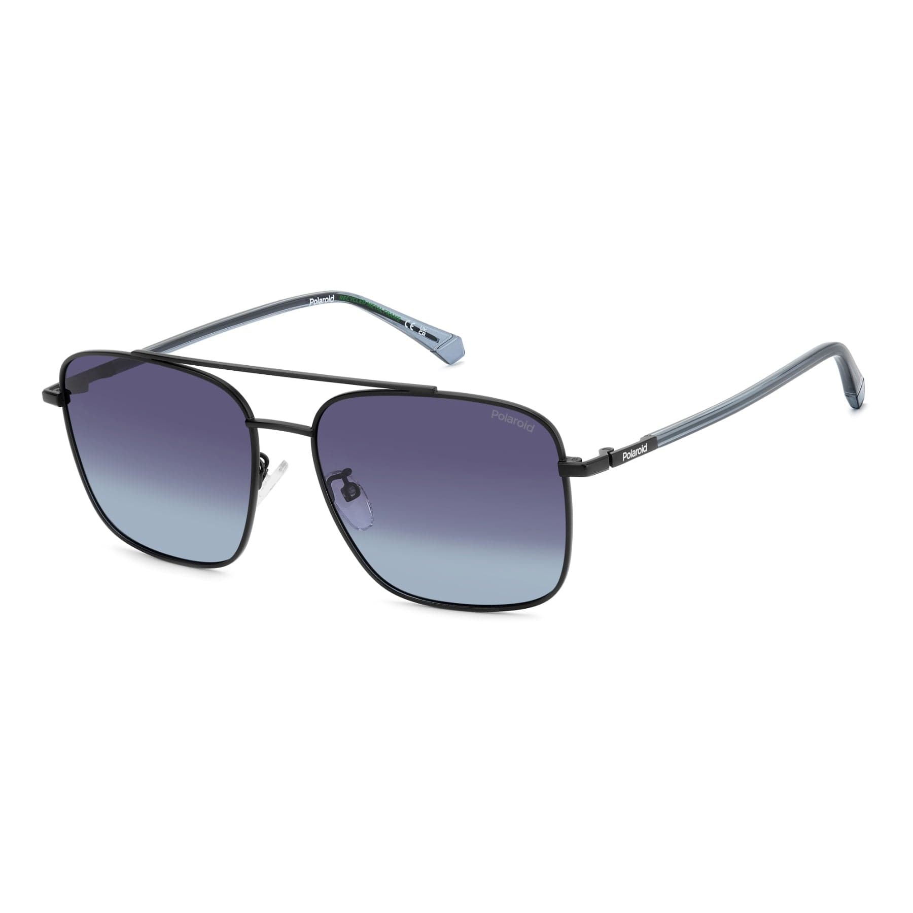 Polaroid Sunglasses PLD 4192/G/S/X in MATTE BLACK, three quarter view