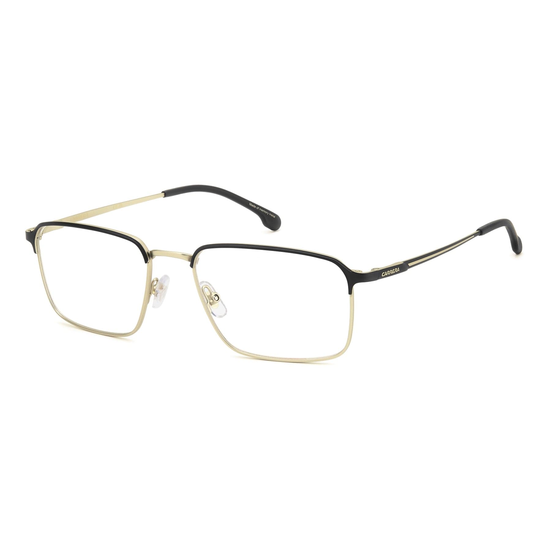 Carrera Frame 8927 in MATTE BLACK GOLD, three quarter view