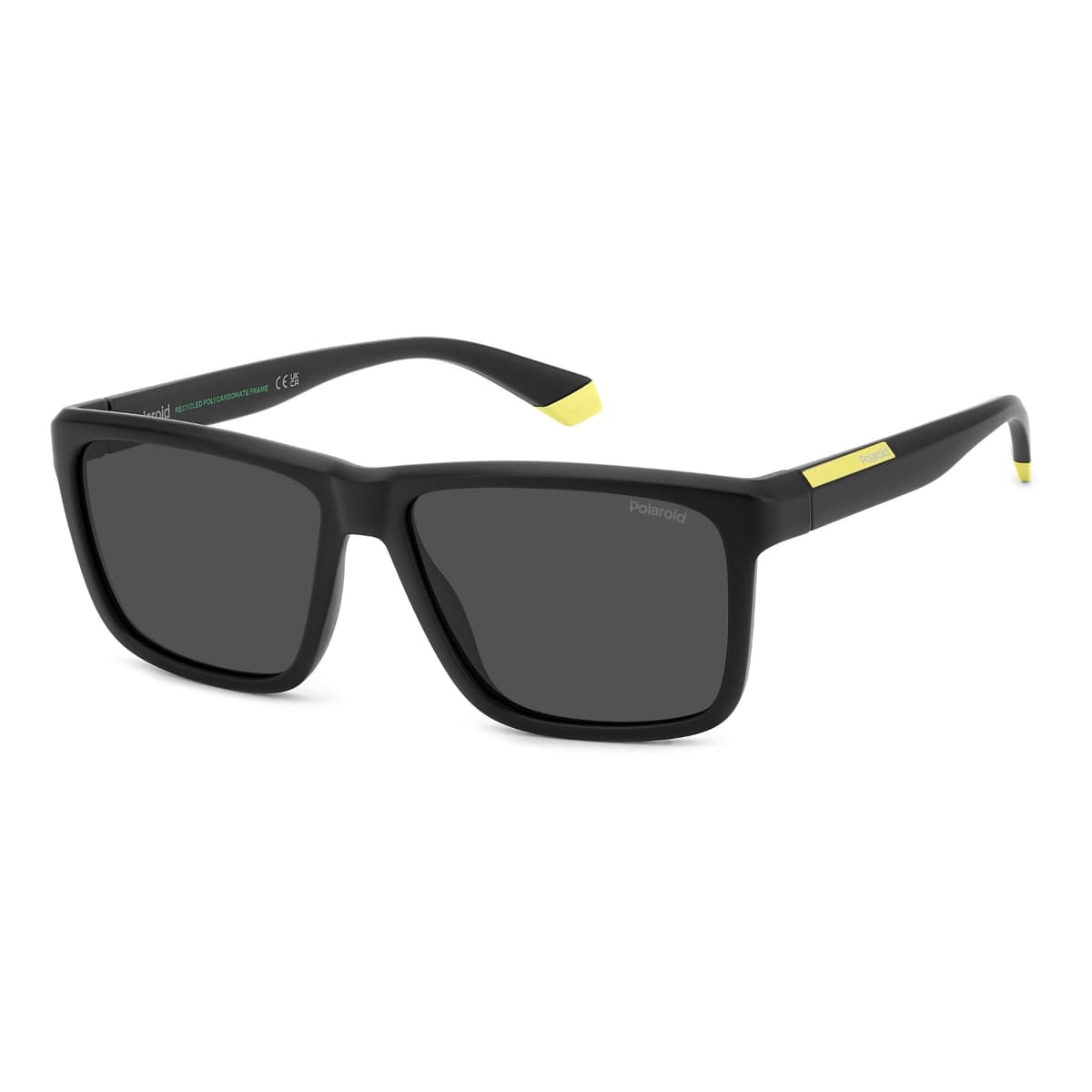 Polaroid Sunglasses PLD 2164/S in MATTE BLACK, three quarter view