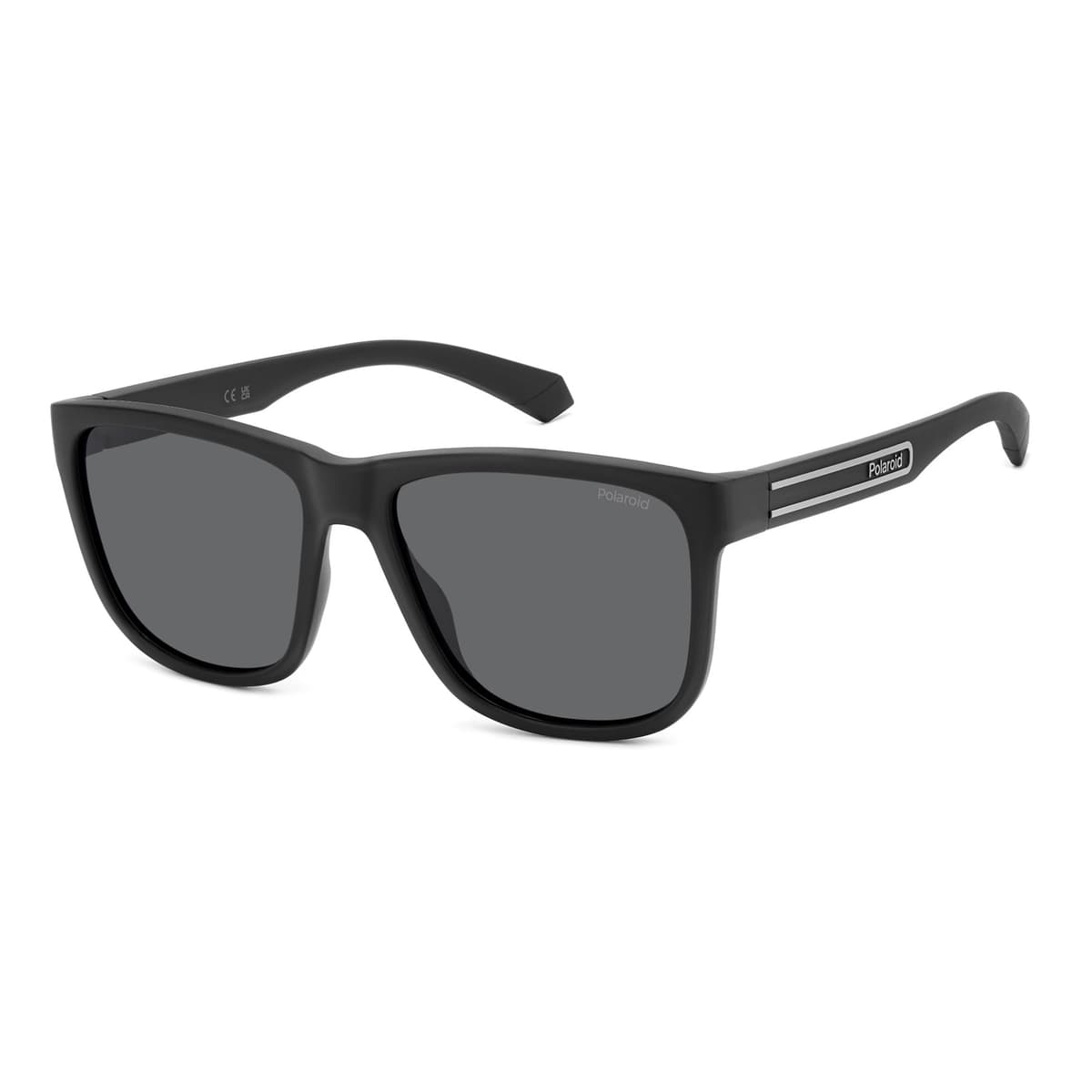 Polaroid Sunglasses PLD 2155/S in MATTE BLACK, three quarter view