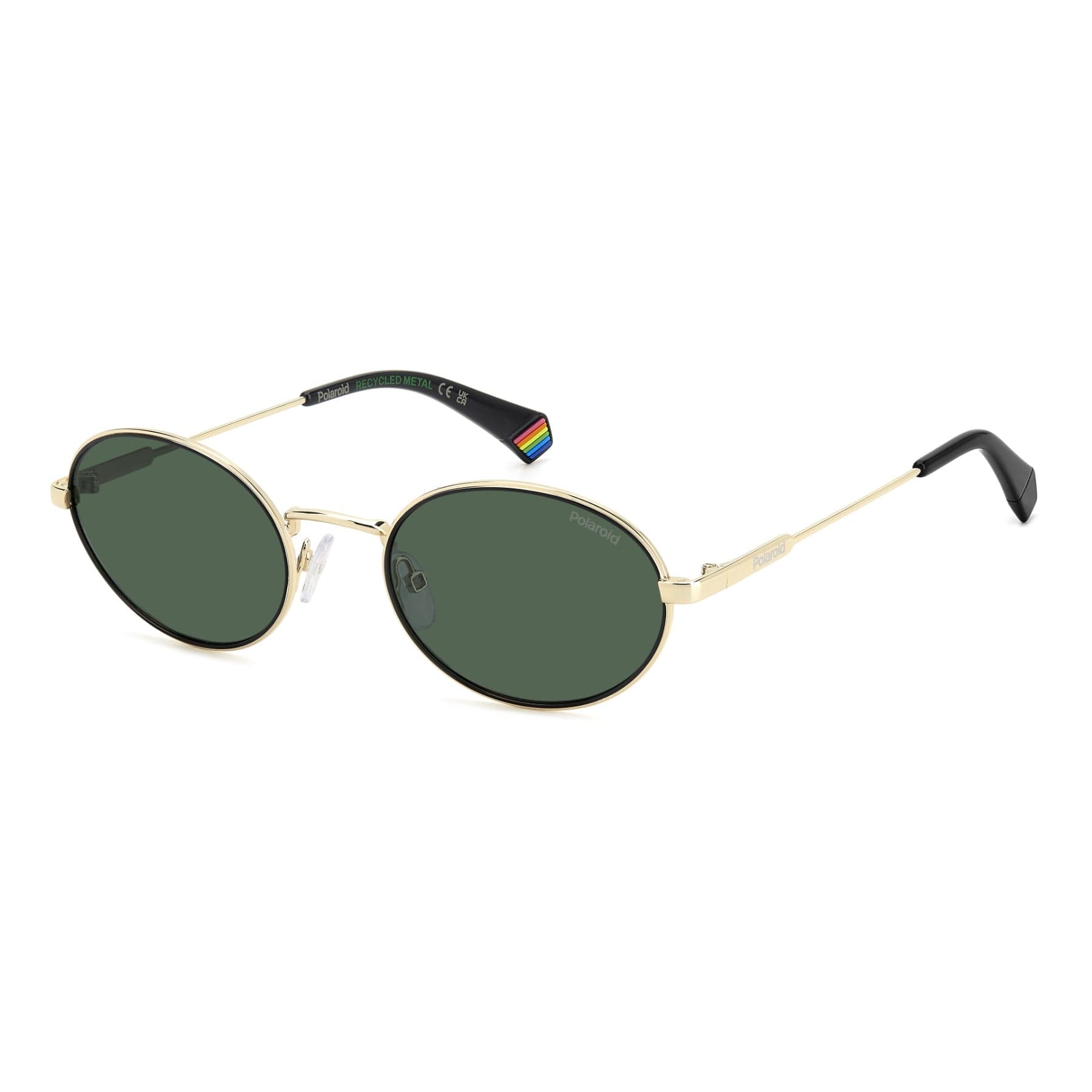 Polaroid Sunglasses PLD 6228/S/X in BLACK GOLD, three quarter view