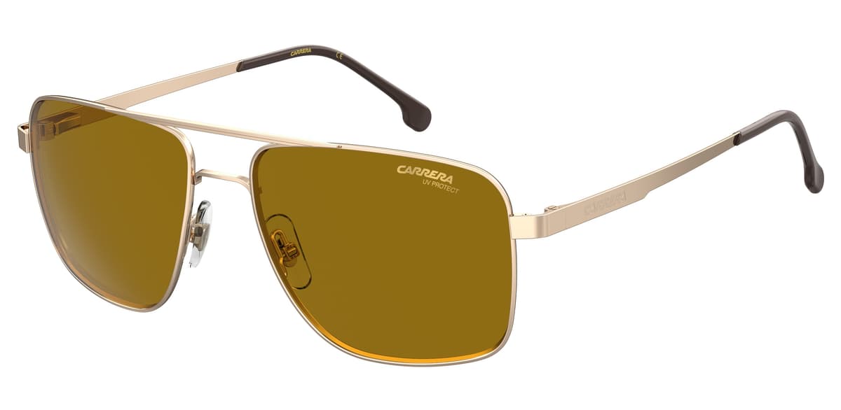 Carrera Sunglasses 8051/S in Gold Brown (01Q), front three-quarter view
